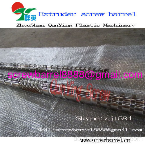 Extruder Screw Barrel Plastic Extruder Barrel und Schraube